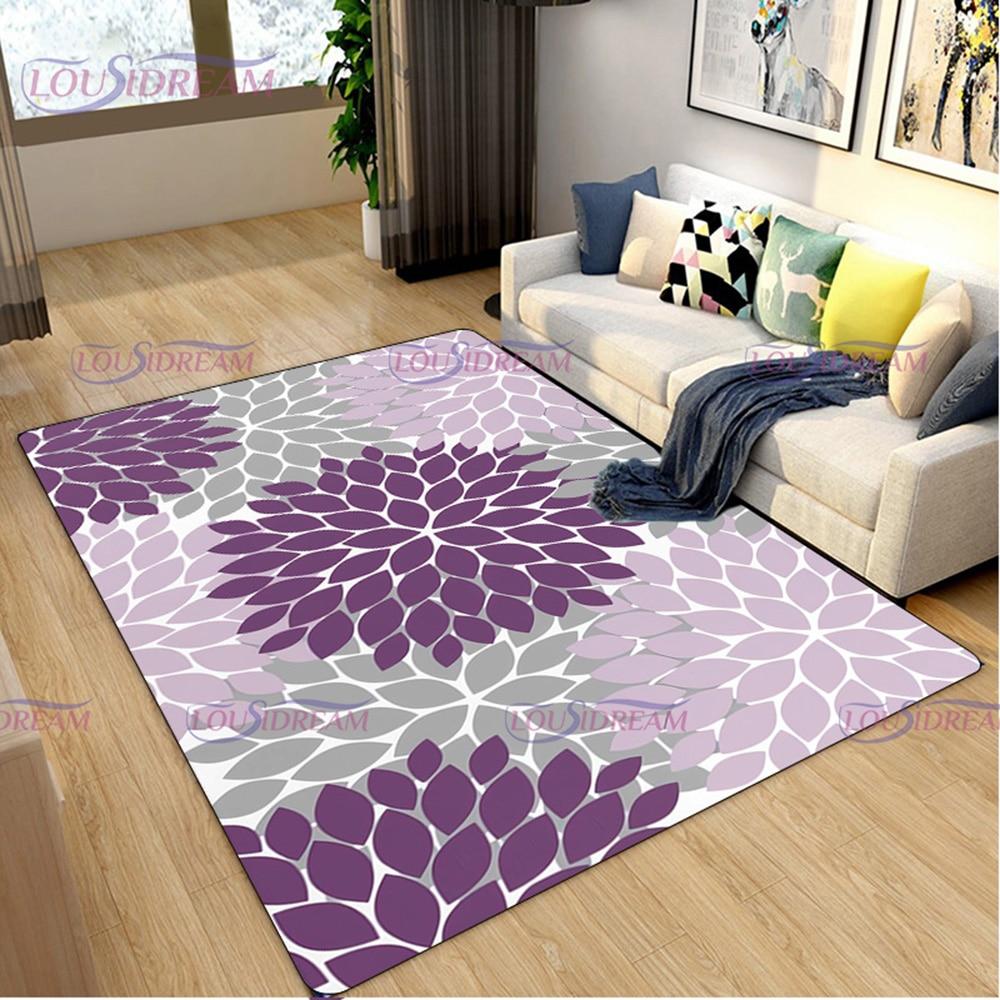 Tapete moderno com estampa de flores, tapete floral, tapete de cozinha, tapete antiderrapante, tapete de banheiro, tapete de entrada frontal