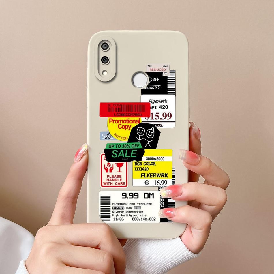 For Huawei Y9 Prime 2019 Phone Case Full Protection Cover For Huawei Y9S Y9A Cute Cartoon Liquid Silicone Anti Drop Bumper Coque