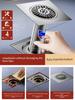 Bathroom Floor Drain Anti-Odor Device with Pop-Up Core Seal Cover, Universal Anti-Odor and Anti-Pest Gadget, Press-Type Foot Pedal