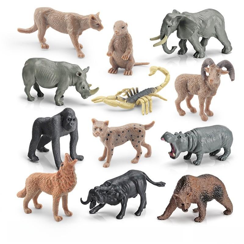 Wild Animal Pvc Figurine Set With Durable Material For Nature Enthusiasts And Collectors
