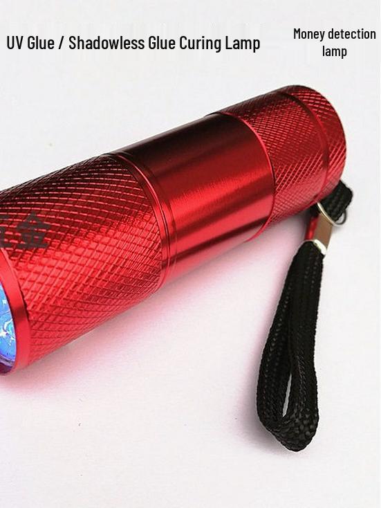 395 UV Counterfeit Detector & Glue Curing Portable Nail Art Lamp for Fluorescence Testing