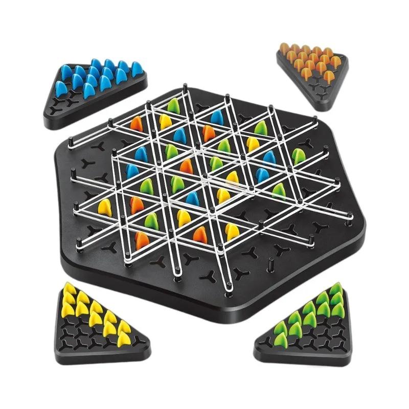 Link Schach Gummiband Dreieck Desktop Puzzle Spielzeug Kinder Multiplayer Familie Eltern Kind Interaktives Training Logisches Denken