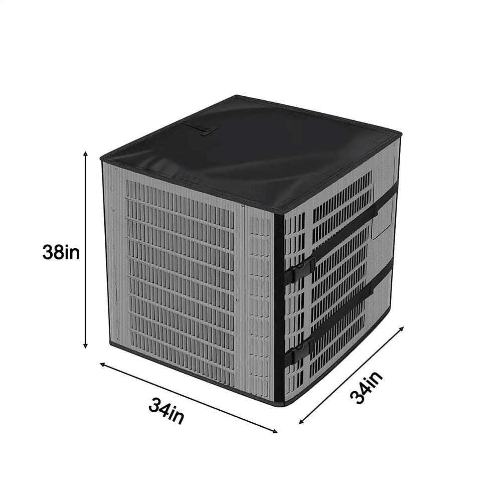 1pc Air Conditioner Cover Full Mesh With Waterproof-Top AC Unit Cover Breathable Protection Cover For All Season