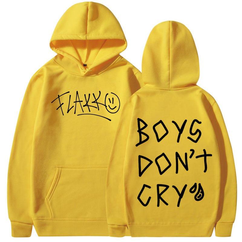 Rels B Flakk Smile Bluzy Chłopcy Nie Płaczą Nadruk z Literami Mężczyźni Kobiety Modna Bluza z Kapturem Hip Hop Oversize Pulower Streetwear
