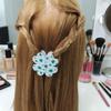 Magnetic Hair Claw Four Leaf Clover Shape Hair Clip No Slip Strong Hold Hair Claw Voluminous Style Hair Accessory