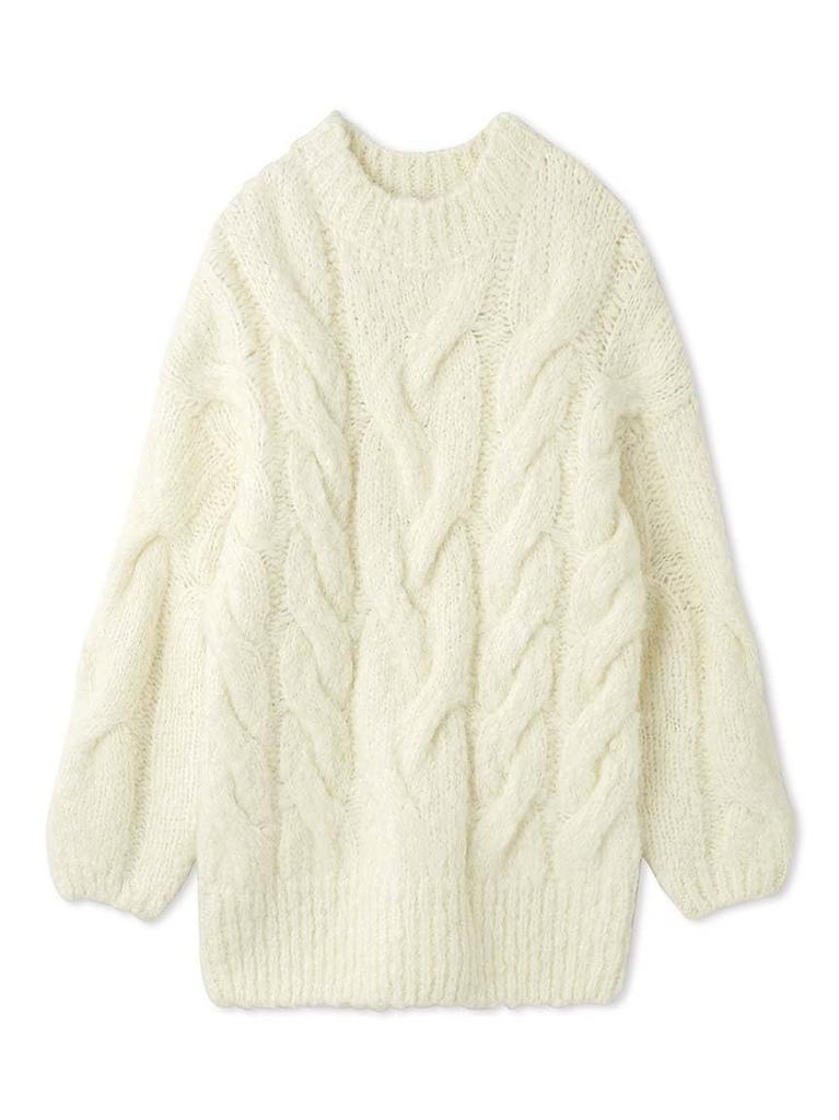 Emi Slub Aran Knit Pullover Women's (13WNT251009)