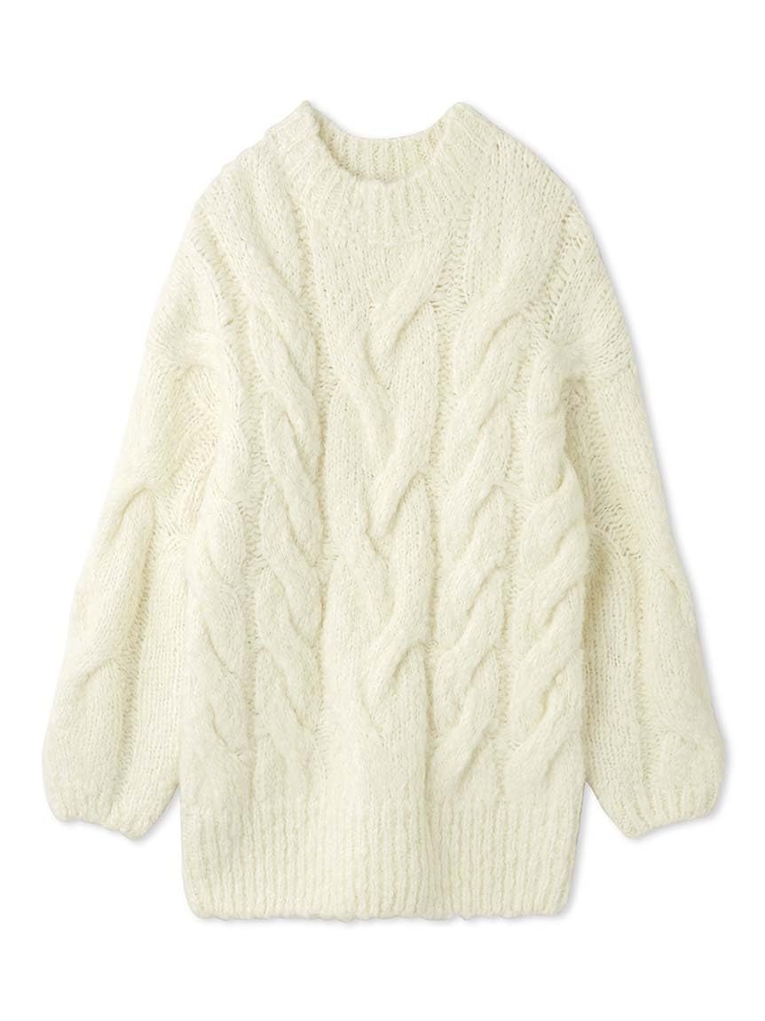 

Emi Slub Aran Knit Pullover Women s (13WNT251009)