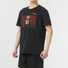 Li Ning Badminton Series Logo Print Quick-Dry Breathable Round Neck Short Sleeve T-Shirt Unisex Tops Black AHSU455-1