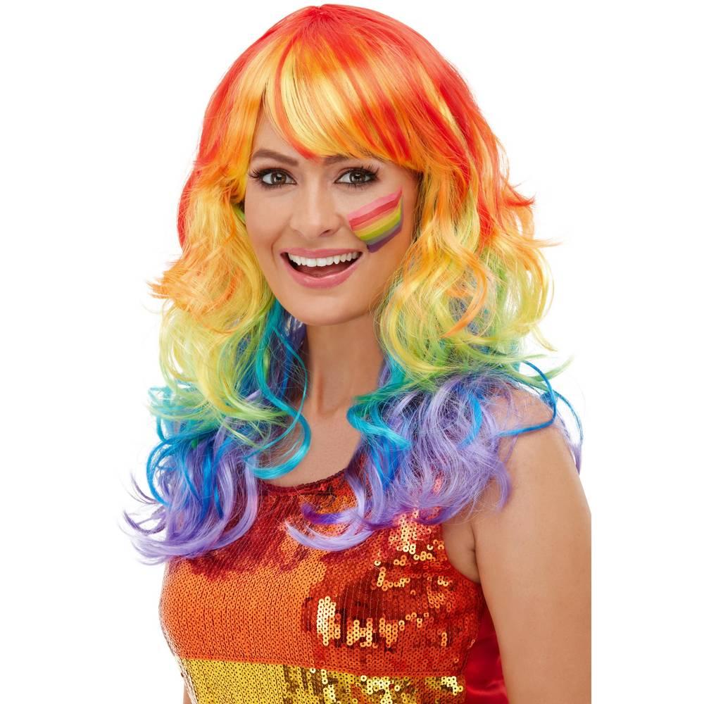Smiffys Womens/Ladies Glam Rainbow Wig