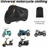 210D Fabric Motorcycle Cover Waterproof Scooter Cover Durable UV Protective Cover  Outdoor