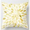 Home Decor Golden Leaf & Wave Pattern Pillow Covers Pattern Cushion Cover Suitable for Sofa Bedroom Car Pillow Cover