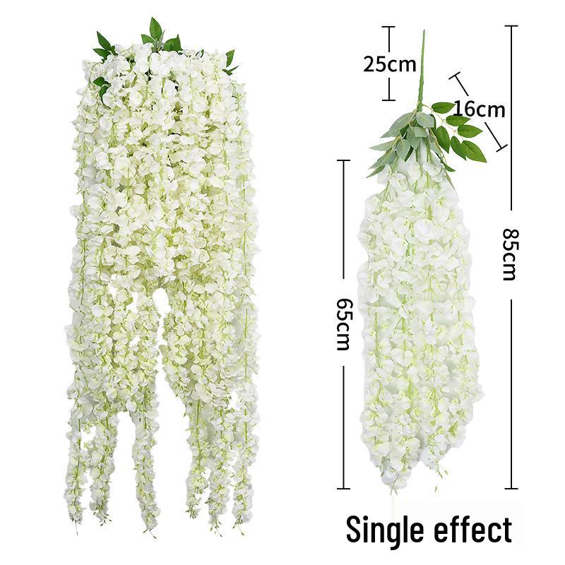 Artificial Wisteria Hydrangea Orchid String for Home Ceiling Decoration