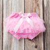 Nowe dwustronne spodenki z welonem dla dziewczynki i kokardą - stylowa spódnica z siateczki w jednolitym kolorze