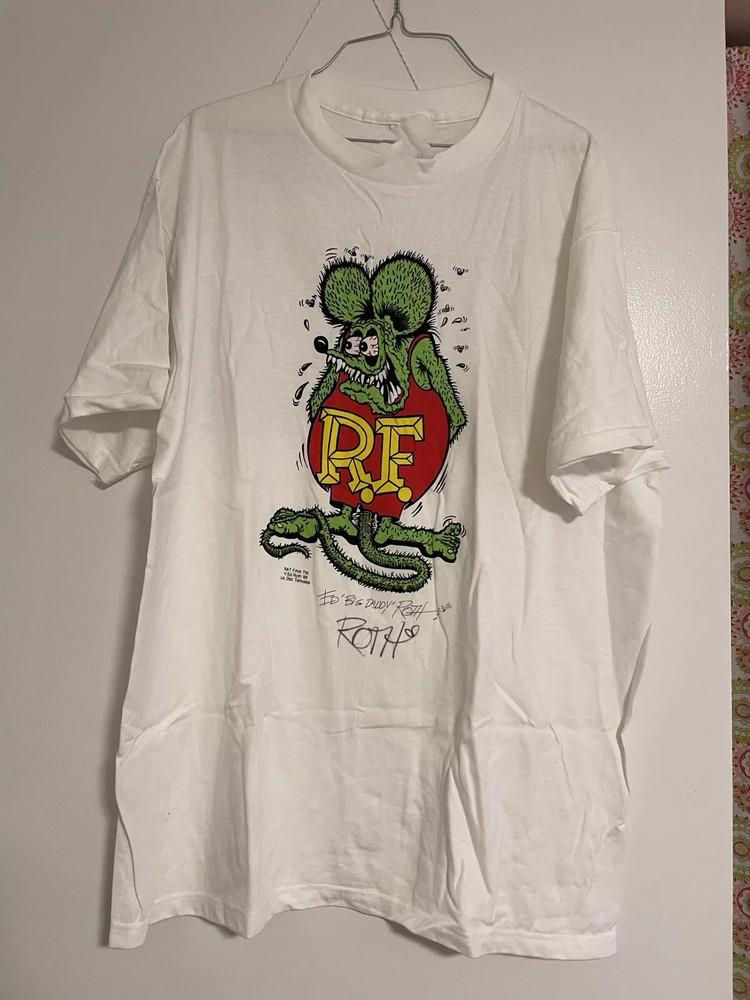 Ed Big Daddy Roth подписанная футболка Шляпа Rat Fink Футболка S-5XL Унисекс Футболка XXXL
