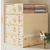 Bed Sheet Organizer Storage Box Large Capacity Dust Proof Foldable Duvet Cover Clothes Blankets Bedding Sheet Container with Handle Clear Window