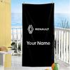 Renault Customize Text Beach Towel Quick-Dry Soft Microfiber Suitable for Sports Travel Swimming Yoga Bathroom Beach And Pool