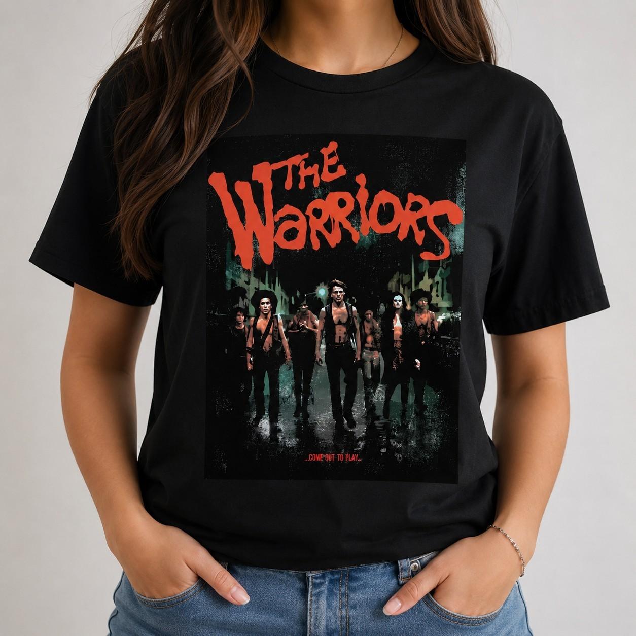 The Warriors Movie Men s Black Graphic T-Shirt Retro Film Short Sleeve Tee Unisex T-Shirt S