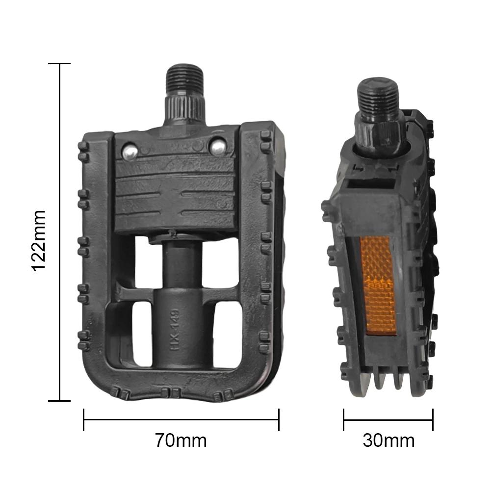 

1-5Pairs Bicycle Platform Pedals Mountain Bike Pedals with Safety Reflector Non-slip Bicycle Pedal Footboard Universal