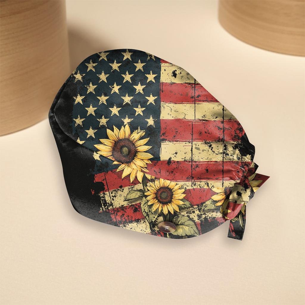 Fashion Print Work Hat Casual Wash Hat Bag Cap