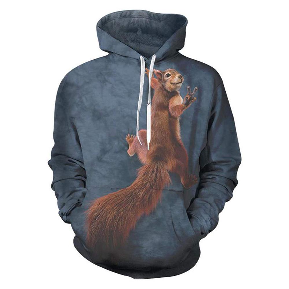 Sweats à capuche animaux drôles Graphique écureuil Imprimé 3D Homme Femme Mode Streetwear Pulls à capuche Sweat-shirts à capuche Vêtements pour enfants