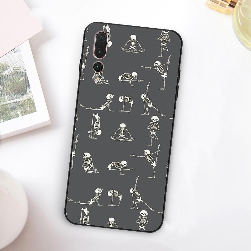 

Skeleton Yoga For Huawei Nova 12i 12s 11i 7i 8i Y73 Y70 Y90 Y60 Y72 Y61 Y91 9 10 SE P30 Pro P40 Lite Case Nova 9 SE