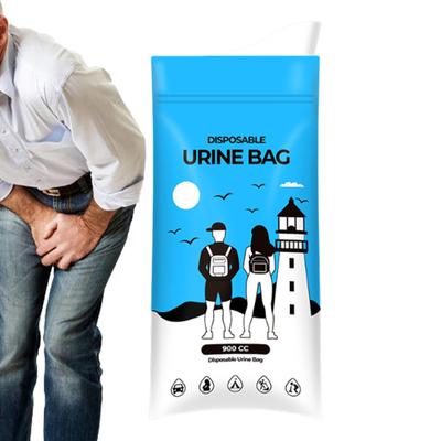 Urine Bags For Men Leak-Proof 900cc Pee Collector Pee Bags For Travel For Men Women Elderly Camping Hiking Backpacking Car Road