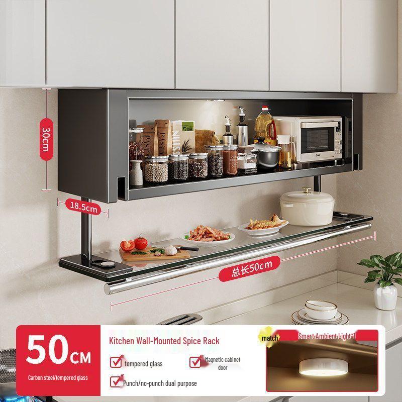 Wall-Mounted Spice Rack Organizer
