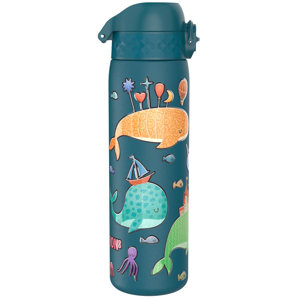ION8 Single Wall I8SS600PTWHALES Whales Bottle