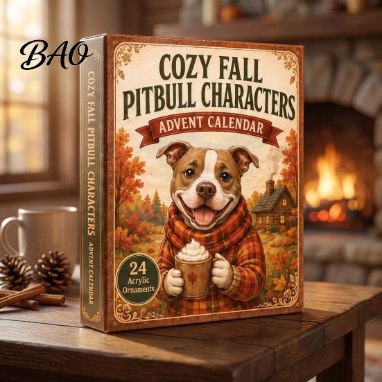 Christmas Advent Calendar 2026 Dog Calendar, 24-Day Acrylic Ornament Set with Mini Puppy Kids Gifts Figures, 2D Flat Tree Hanging Countdown