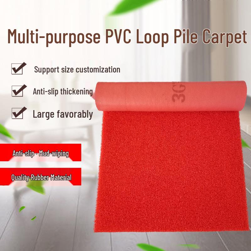 Cuttable PVC Welcome Doormat - Waterproof, Anti-slip Entrance Floor Mat