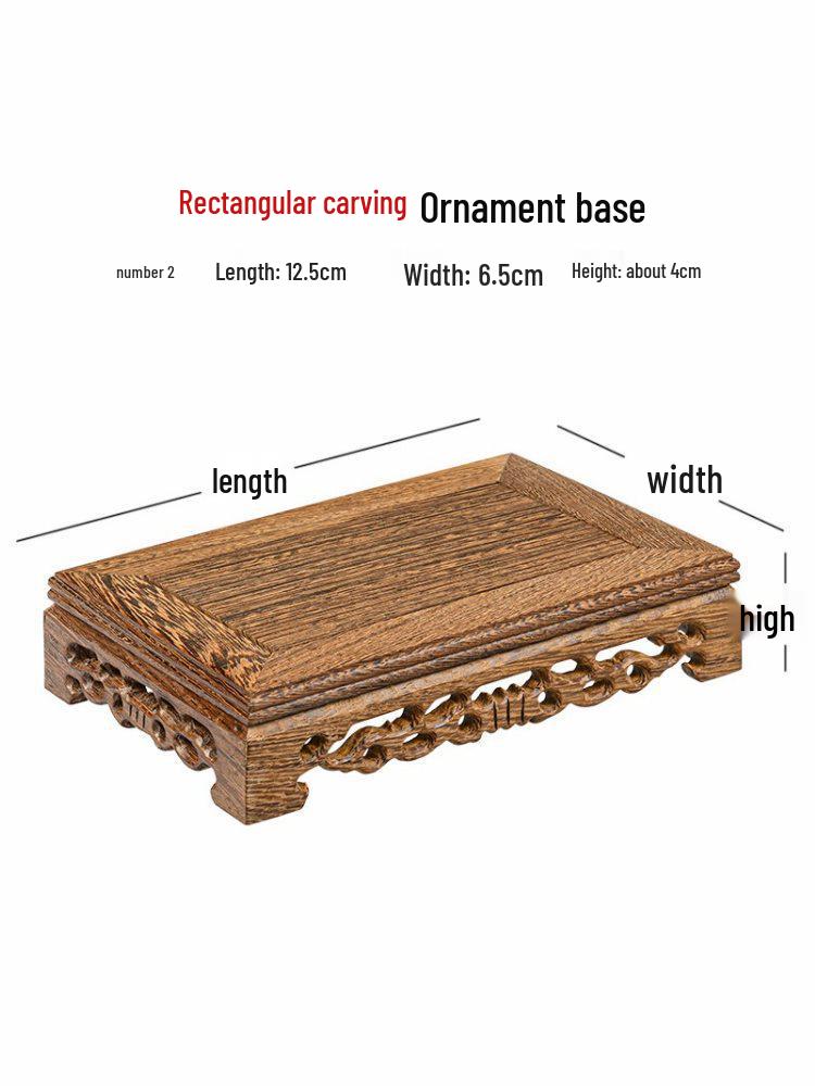 Massivholz-Displaybasis für Flügelhandwerk, Vase, Bonsai, Buddha-Statue oder Teekanne