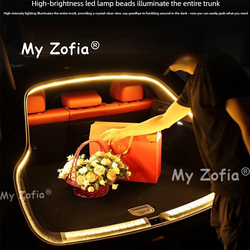 Car Trunk LED Light Ambient Interior Decorative Lamp Cargo Area Glow Light Protection Accessories For Zeekr 7GT 2025 2026