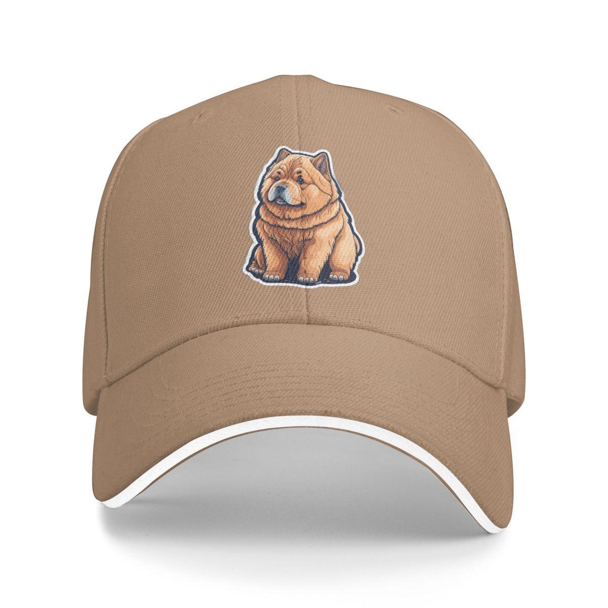 

Chow Chow Adorable Brown Puppy Baseball Caps Snapback Baseball Hats Breathable Casual Casquette Outdoor for Men And Women One Size