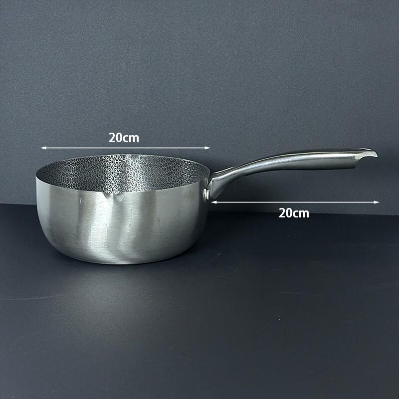

Zhishi Stainless Steel Flat-Bottom Yukihira Pot