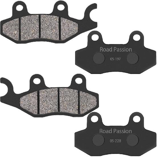 Road Passion Front and Rear Brake Pads Compatible with SUZUKI STREET BIKES Burgman/Skyware AN 400 K/Z/L/A 2007-2015 KAWASAKI DIRT BIKE KL 650 E