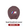 WCHT7 For BMW Car Logo Seat Headrest Pillow Case Neck Support Pad Anti-Dust Cover Accessories E30 E34 E36 E39 E46 E52 E53 E60 E61 E62