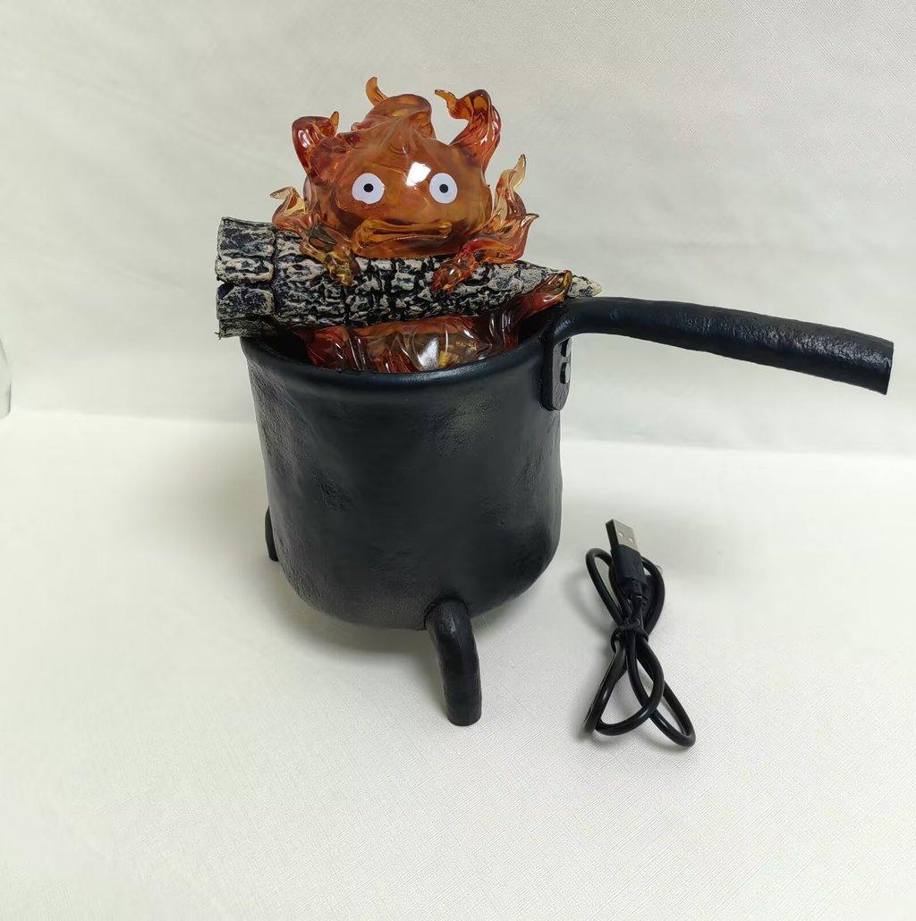 

Howls Moving Castle Pvc Collectible Figure With Lightup Base For Anime Fans