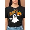 Boo Pumpkin Halloween T-Shirt Funny Trick Or Treat Halloweens Unisex Top