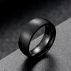Classic Men Stainless Steel Rings Black Solid Simple Vintage Rings For Men Wedding Bands Christmas Party Jewelry Gift