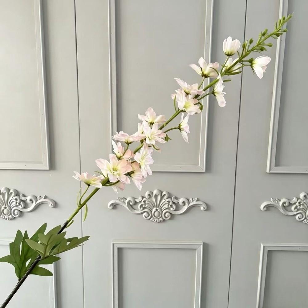 Long Stem Artificial Flowers Branch Silk Decorative Delphinium Branch Hyacinth Style Long Branches Wedding Flowers