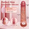 Penis Set Vibrator, Real Life Version, Adult Male Sex Toy, Penis Extender, Vibrating Rooster Ring, Elastic Penis Ring, Suitable for Male Couples