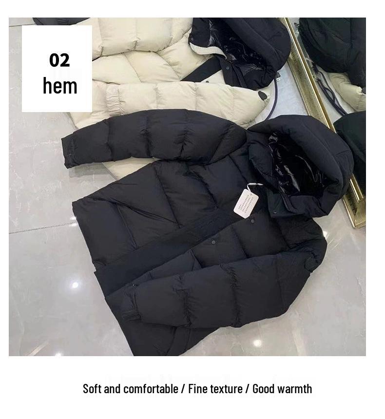 Mengjia Czarny Wojownik Pikowana Kurtka z Kapturem Unisex