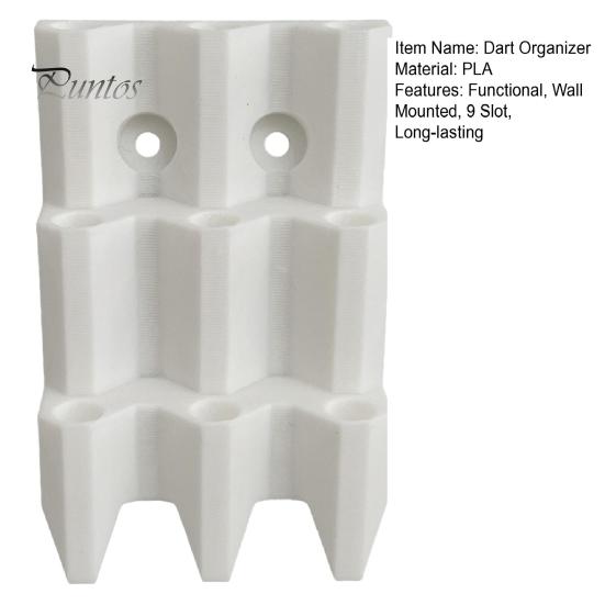 Steel Tip Dart Storage Holder Wall Mounted Organizer 9 Slot 3D Printed Set Display Rack Birthday Festive Gift for Players Mount