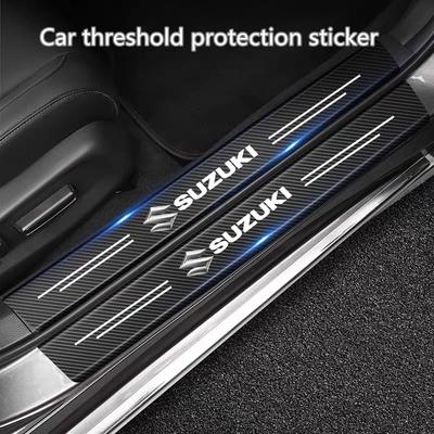 Autocollants Bandeau de Porte Pare-chocs Voiture Autocollant de Protection Carrosserie Fibre de Carbone pour Suzuki S-Cross SX4 Swift XL-7 ALTO Accessoires Voiture