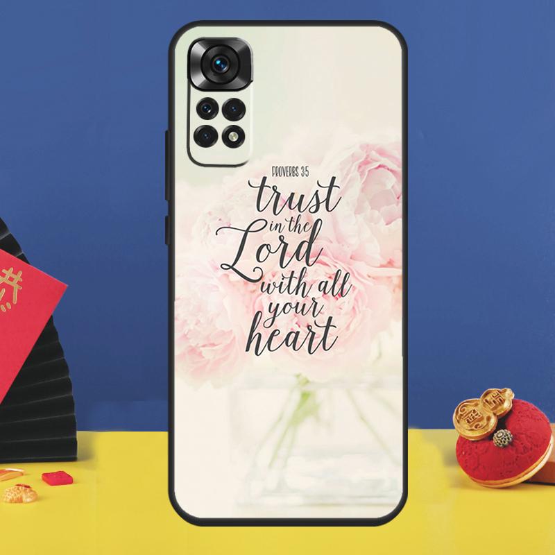Bible Verse Quotes Case For Xiaomi Redmi Note 14 13 Pro 12 10 11 15 Pro Plus Redmi 15 15C 10C 12C 13C 14C Cover