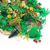 MOC Pflanzen Zubehör Steine Gras Baum Blatt Blume Busch Dschungel Bausteine Stadt Haus Straße Kinder Puzzle Zusammenbau Spielzeug