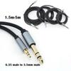 6.35mm To 3.5mm Male Audio TRS Cable Gold-Plated 6.5 1/4 Inch Stereo Male To 3.5 Stereo Male Heavy Duty Stereo Aux Jack Cord