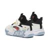 Anta Kids Comfortable Versatile Non-Slip Wear-Resistant Breathable Low-Top Basketball Shoes Kids sneaker White Black A12439902-2