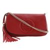 Soho Shoulder Bag 536224 ChainShoulder Interlocking G Red Leather Women Used
