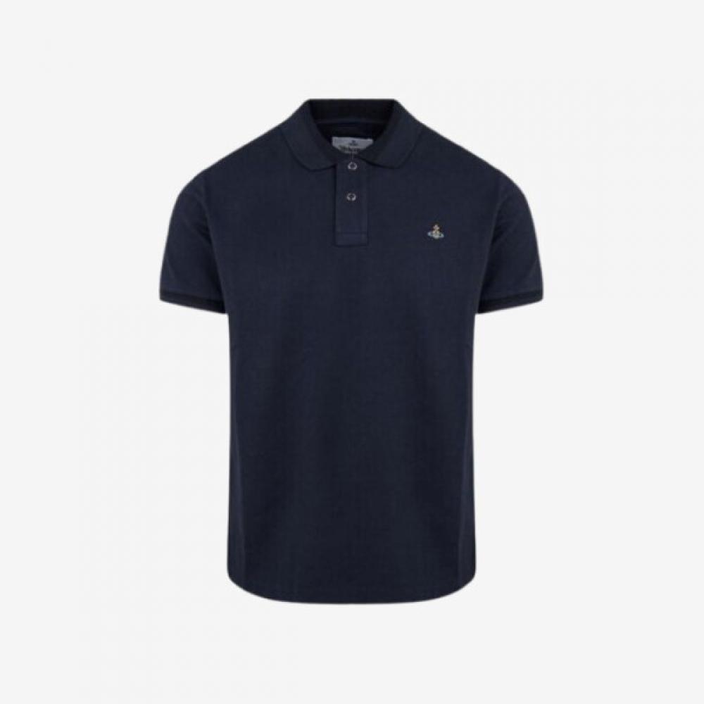 

Vivienne WesTwood Polo ShorT Sleeve T shirT Navy Mens 2h01000i J0009 K410 M